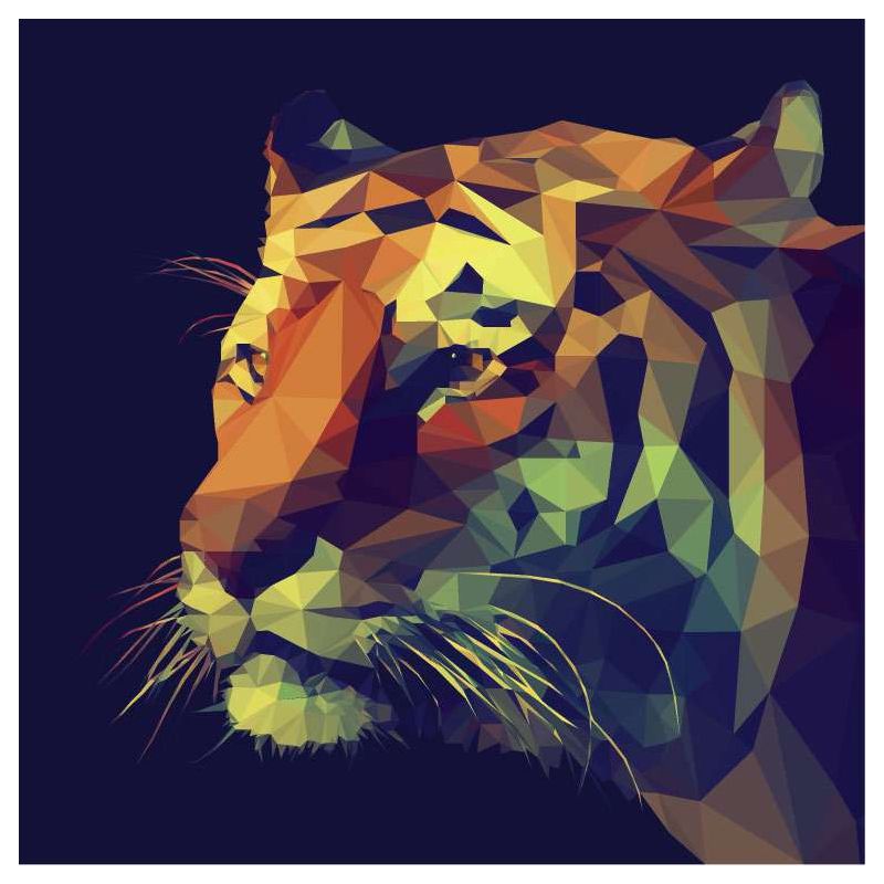 Lienzo GEOMETRÍA TIGRIS - Lienzo geometrico