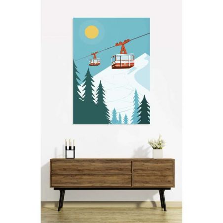 Tableau style montagne moderne