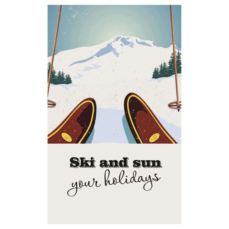 VINTAGE SKIING wall hanging - Design wall hanging