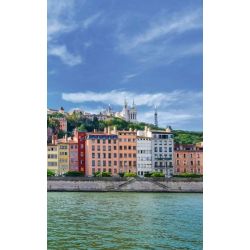 Poster Lyon quais de Saône photo grand format