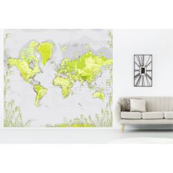 Poster carte du monde Love Travel : planisphère géant