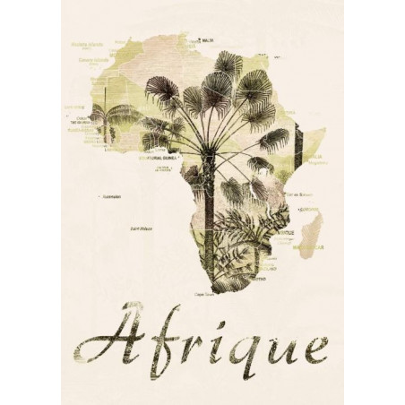 VINTAGE AFRICA canvas print