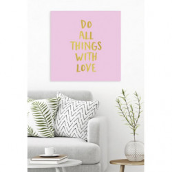 DO ALL THINGS WITH LOVE canvas print