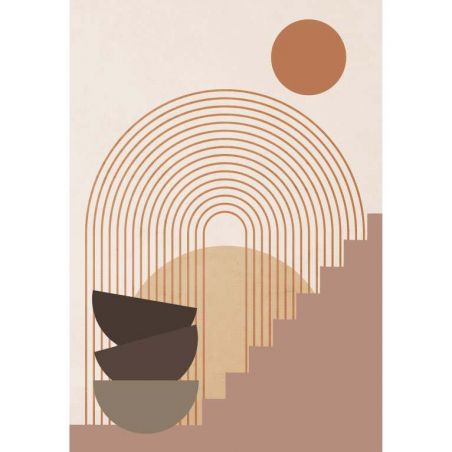 TERRACOTTA STAIRS canvas print
