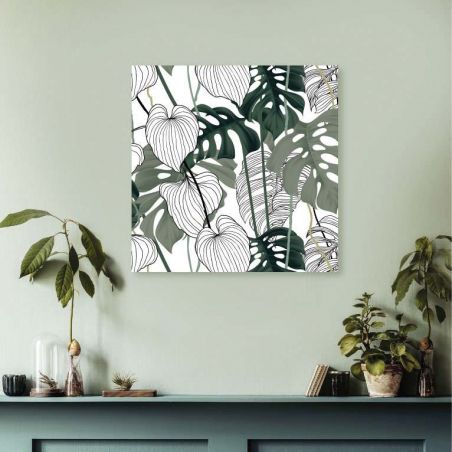 Tableau motif style tropical