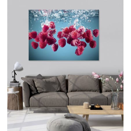 Raspberry decorative kitchen poster