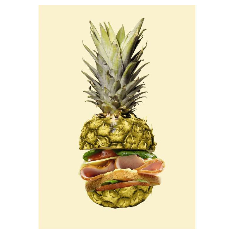 Póster BURGER PIÑA - Poster para cocina