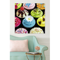 Colorful cup cake poster