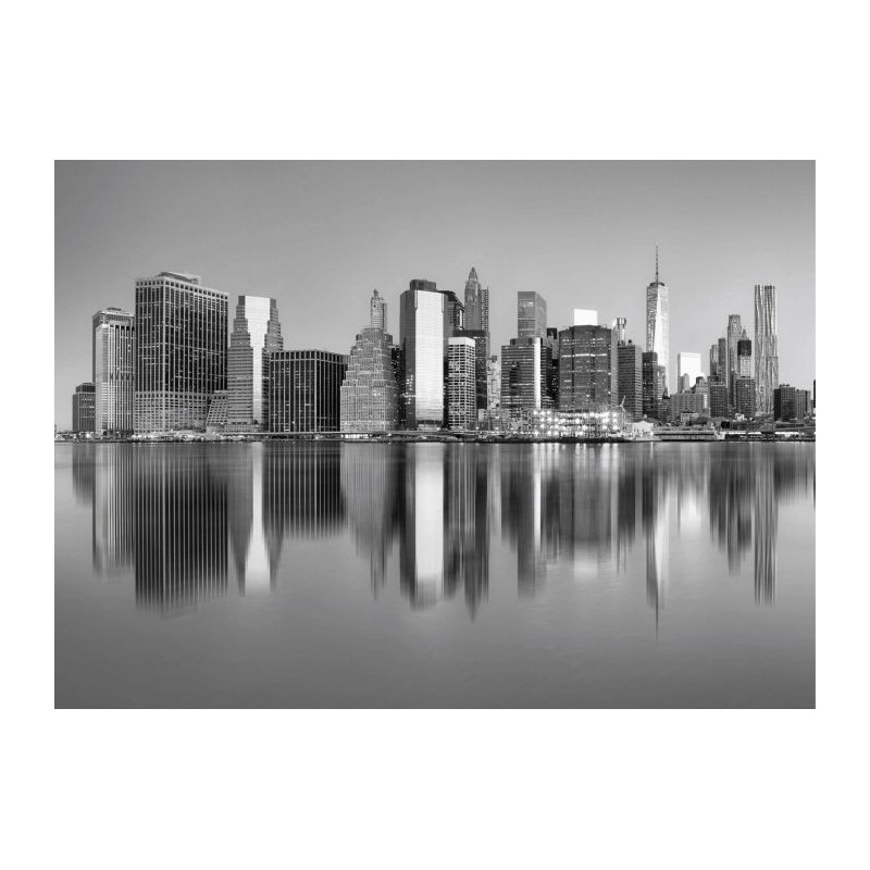 Póster MANHATTAN PANORÁMICO NB - Poster en blanco y negro