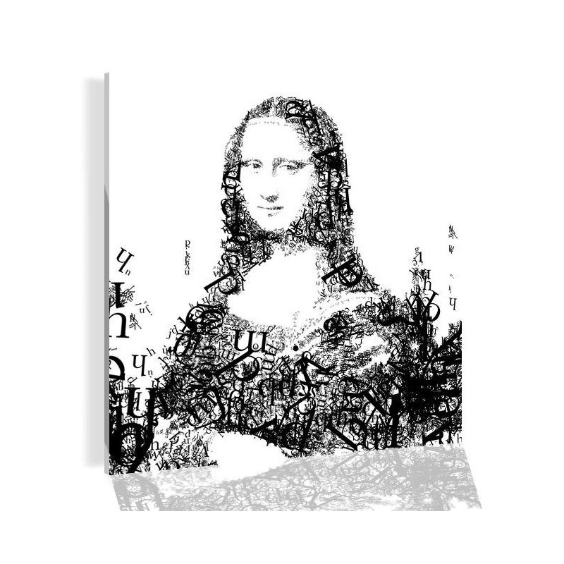 Póster MONA LISA - Poster en blanco y negro