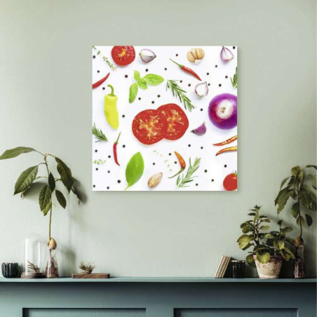 Poster culinaire légumes d'été
