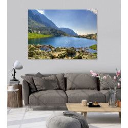 Poster lac en montagne