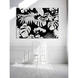 Póster TROPICAL EN BLANCO Y NEGRO