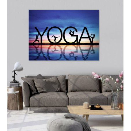 Poster Yoga zen et coloré