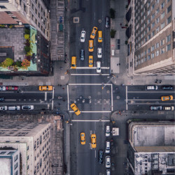 Póster fotográfico Nueva York vista desde el cielo