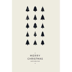 GRAPHIC CHRISTMAS TREES poster