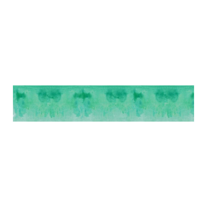 Brise vue imprimé feuillage vert avec oeillets