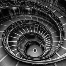 THE STAIRS OF THE VATICAN poster