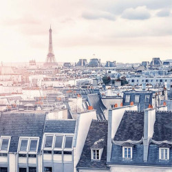 ON THE ROOFS OF PARIS poster