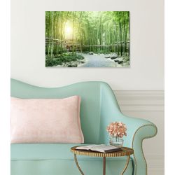 GREEN BAMBOO TREES Poster