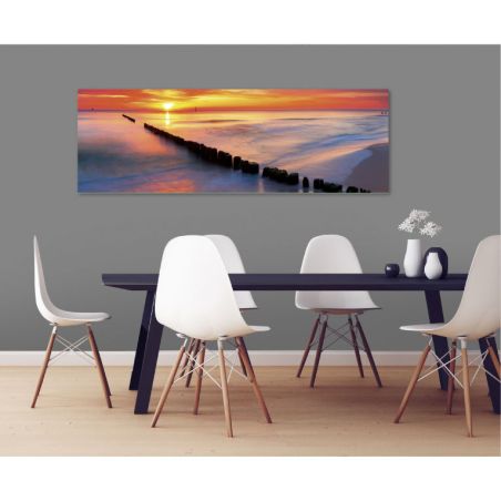 Poster coucher de soleil sur la mer