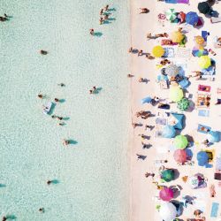 SUNSHADES - VIEW FROM ABOVE Canvas print