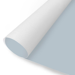 Rollo de papel pintado liso gris azul de 10 m