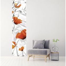 Tenture murale coquelicots design