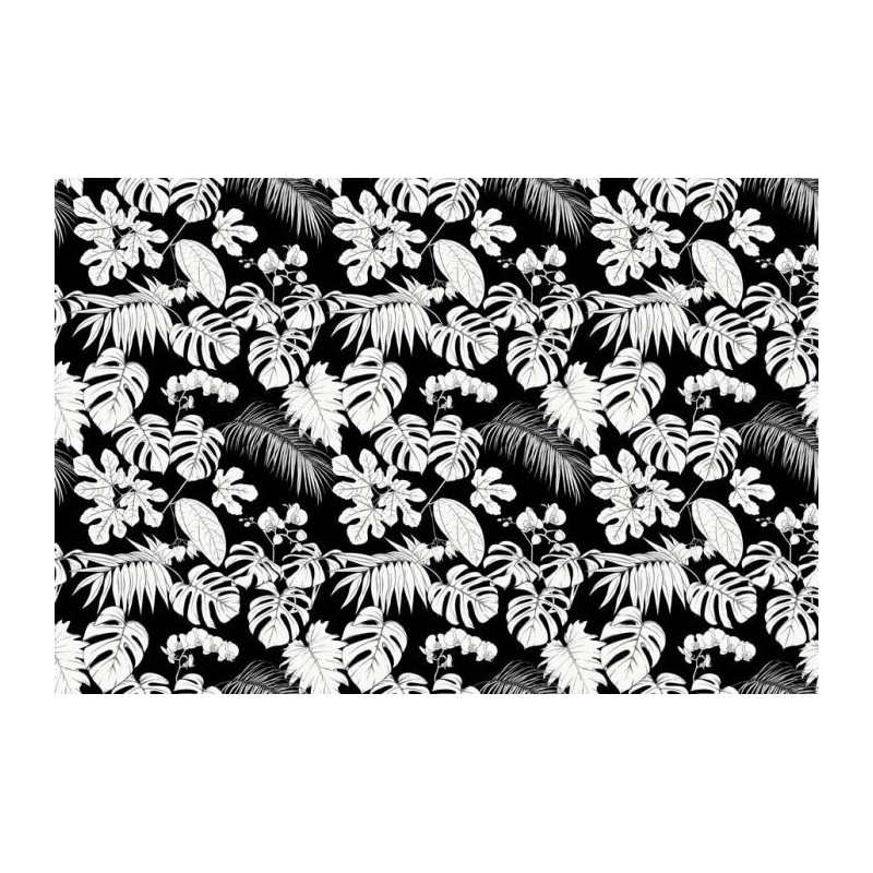 Papel pintado TROPICAL EN BLANCO Y NEGRO - Papel pintado panoramico