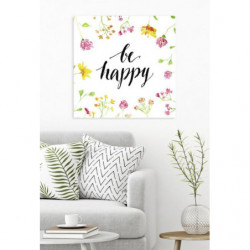 BE HAPPY canvas print